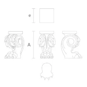 Lion paw furniture legs